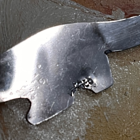 Mexican Alpaca Silver mother of pearl Neclace cat figures - Picture 8 of 8